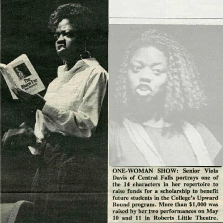 ヴィオラ・デイヴィスさんのインスタグラム写真 - (ヴィオラ・デイヴィスInstagram)「Dream BIG, Dream FIERCE! ❤❤❤ ••• #flashbackfriday to those times the great @violadavis performed here on campus. From humble beginnings in #CentralFalls to future Oscar, Emmy and Tony Award winner! Maybe there’s another future star developing in @rictheatre or @ricmusicaltheatre as we speak... #Repost from @rhodeislandcollege」6月29日 9時39分 - violadavis