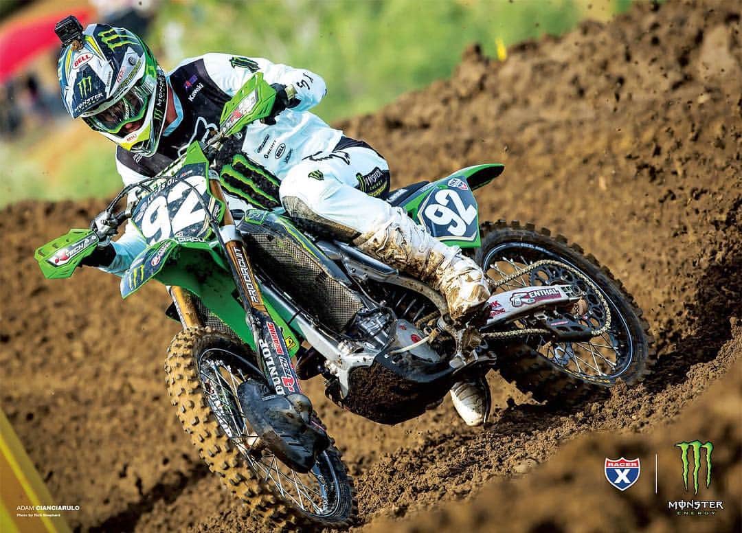 Racer X Onlineさんのインスタグラム写真 - (Racer X OnlineInstagram)「#ICYMI: Grab the August ‘19 issue of Racer X magazine and get this FREE collectible @adamcianciarulo poster inside! | @monsterenergy [Link in bio]」6月29日 9時59分 - racerxonline