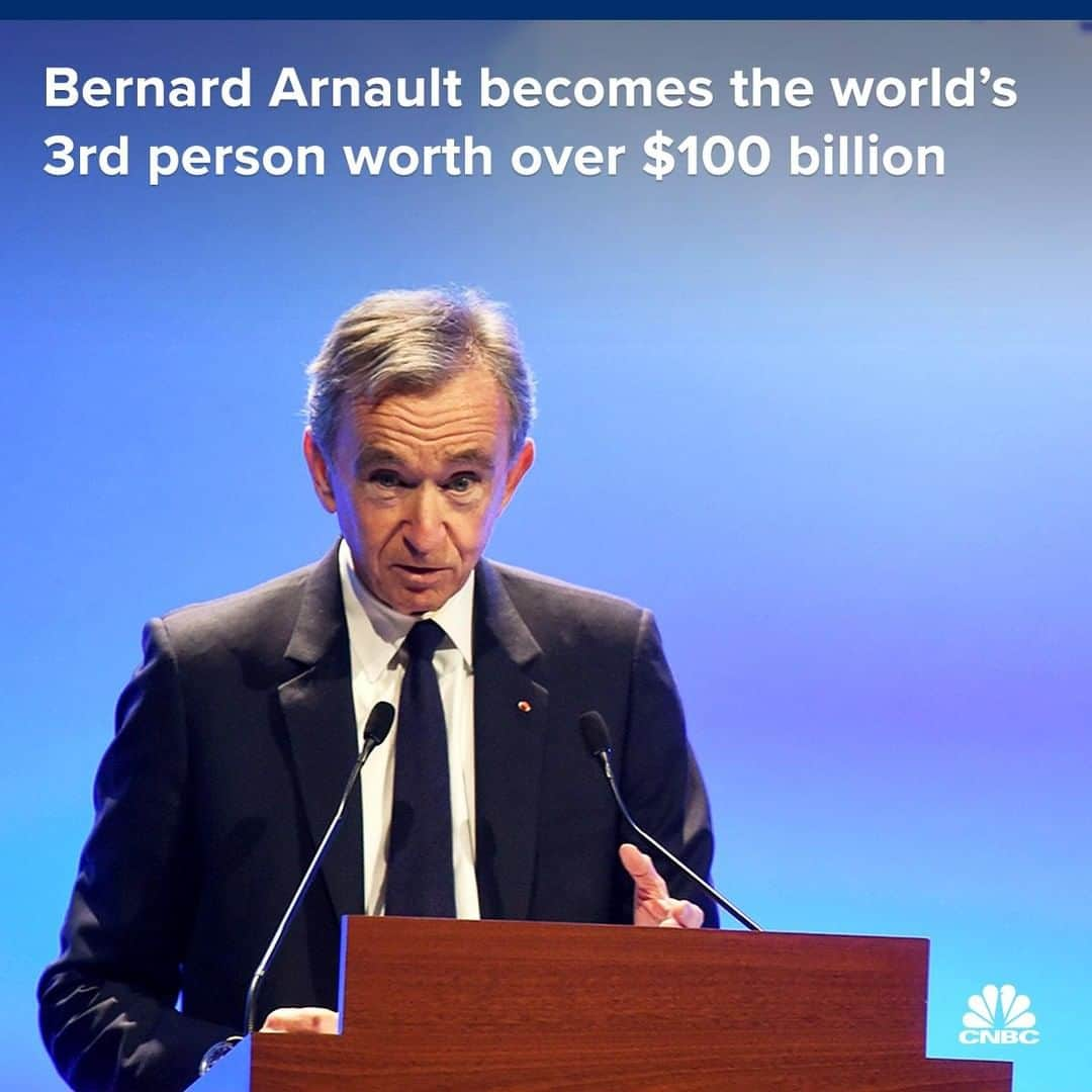 CNBCさんのインスタグラム写真 - (CNBCInstagram)「The world’s most exclusive club has a new member.⁠ ⁠ LVMH billionaire Bernard Arnault’s fortune has crossed the $100 billion mark, according to Bloomberg. Jeff Bezos and Bill Gates are the only other two people to ever be worth that much money. ⁠ ⁠ Arnault was already Europe’s richest person. Now he is also the continent’s first centibillionaire. His fortune, analysts say, equals more than 3% of France’s economy.⁠ ⁠ If you're curious about how Arnault built his fortune, visit the link in our bio to learn more. (with @cnbcmakeit) ⁠ *⁠ *⁠ *⁠ *⁠ *⁠ *⁠ *⁠ *⁠ #money #bernardarnault #fortune #wealth #centibillionaire #billionaire #business #moneymindset #financialsuccess #money #billgates #jeffbezos #lvmh #rich #cnbc」6月29日 23時00分 - cnbc