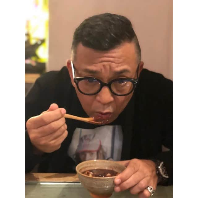 中野英雄さんのインスタグラム写真 - (中野英雄Instagram)「札幌から戻り代官山で おしるこ食べるオッサン  #instagood #japan #tokyo #happy #enjoy」6月29日 17時57分 - hideo_nakano