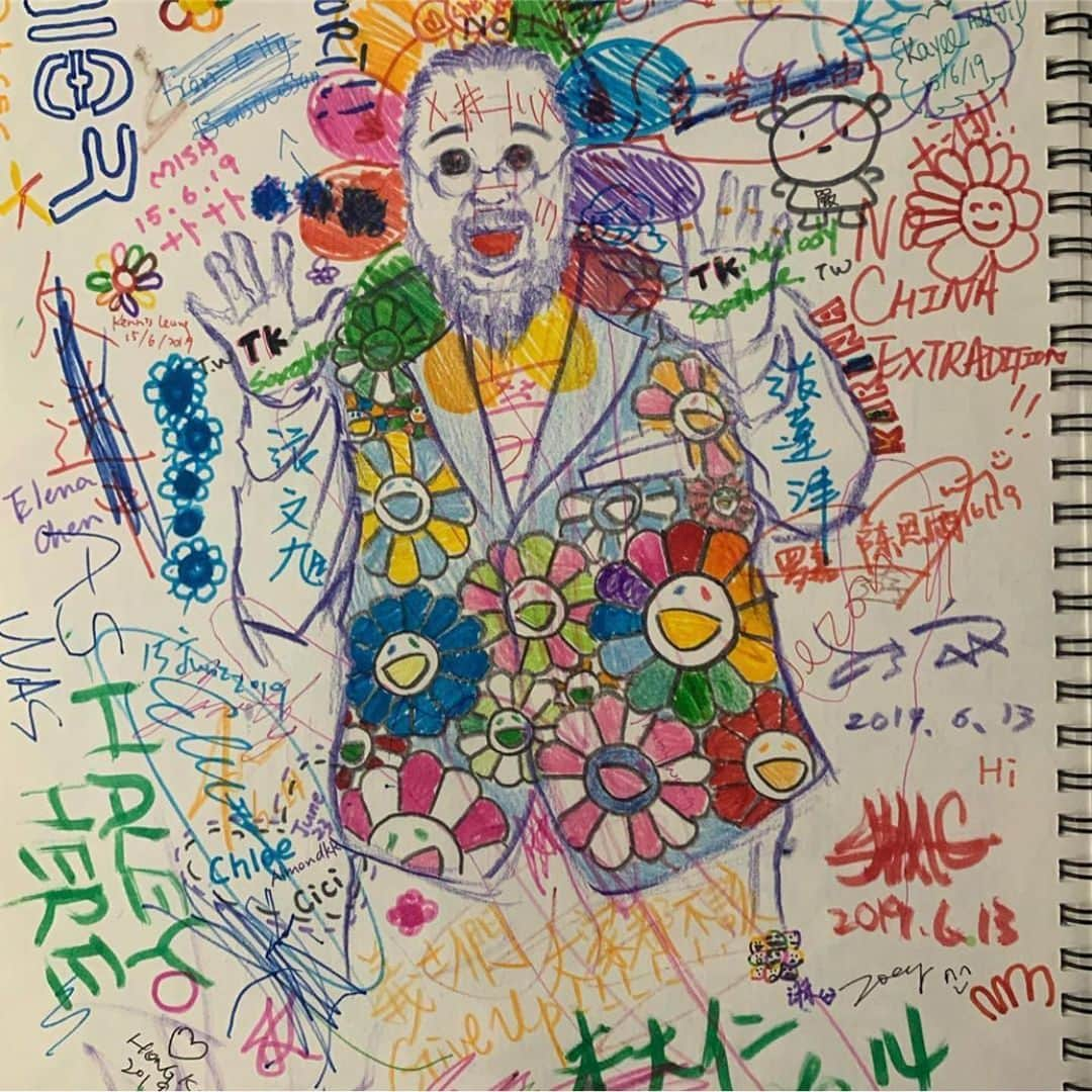 村上隆さんのインスタグラム写真 - (村上隆Instagram)「You should join @taikwuncontemporary  note book! ✍️ @tobiasmberger」6月29日 18時00分 - takashipom