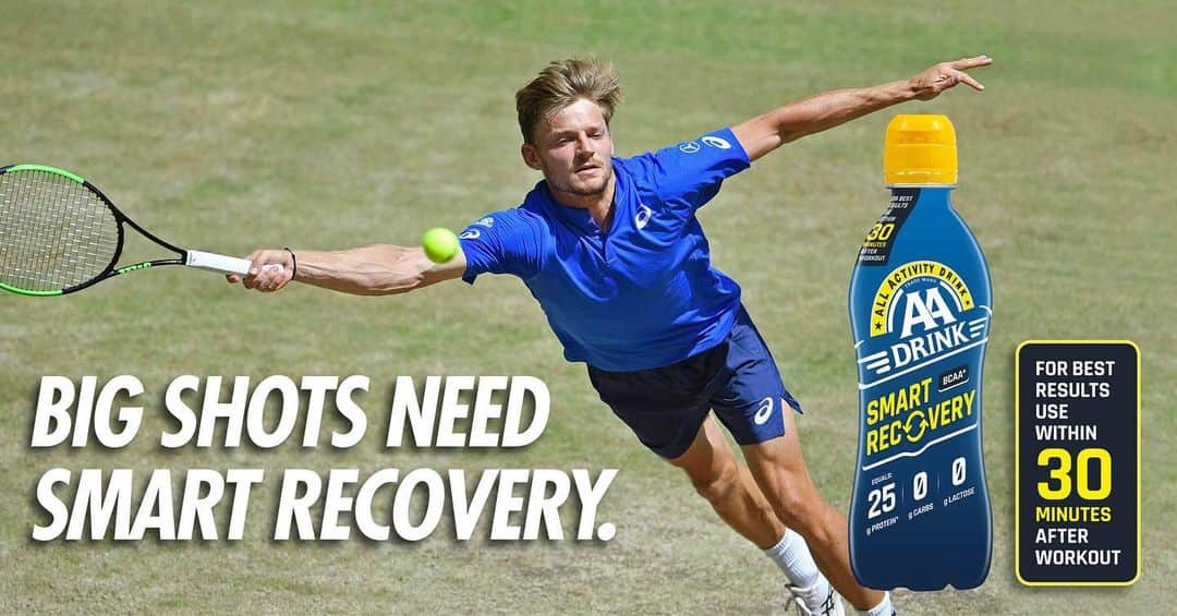 ダビド・ゴフィンさんのインスタグラム写真 - (ダビド・ゴフィンInstagram)「Ready for big shots at @wimbledon with @aadrinksport !!! 👊🏻💪🏻🙌🏻 #aadrink -> www.recoverydrinks.eu」6月29日 18時50分 - david__goffin