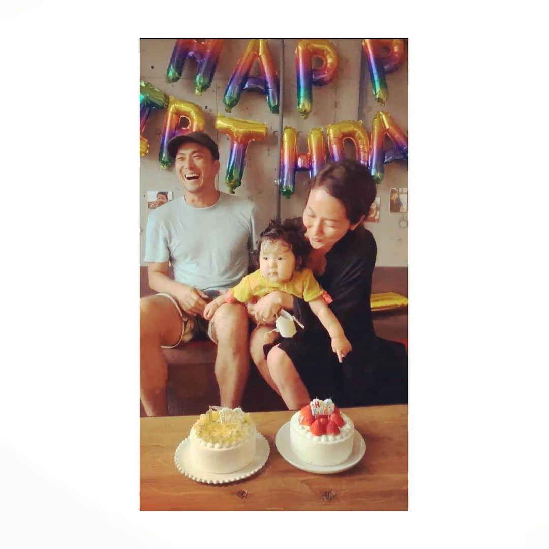 HiRAO INCのインスタグラム：「. Happy Birthday💕  ケーキにかぶりつくムスメ🤣 スクスク育ってます」
