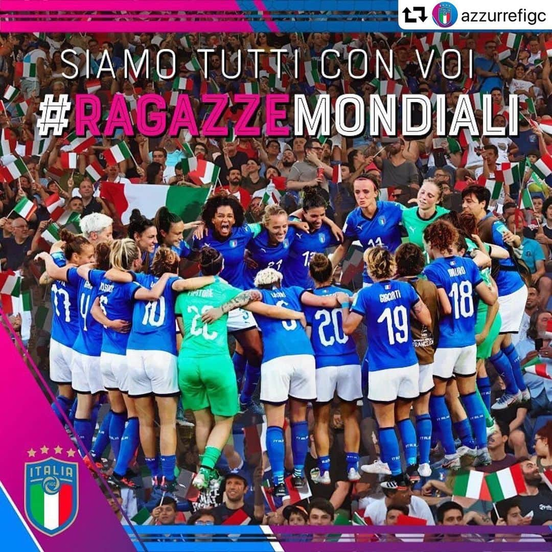 サッカーイタリア代表さんのインスタグラム写真 - (サッカーイタリア代表Instagram)「#repost @azzurrefigc ・・・ #TIFOSI Azzurri di tutto il #Mondo, tra due ore scendono in campo le nostre #RagazzeMondiali 💙! Preparate le bandiere! 🇮🇹🇮🇹🇮🇹🇮🇹🇮🇹🇮🇹🇮🇹🇮🇹🇮🇹🇮🇹🇮🇹🇮🇹🇮🇹🇮🇹🇮🇹 🌍 #Quarti #FIFAWWC 🇮🇹 #ItaliaOlanda 🇳🇱 ⏱ h 15 📺 #RaiUno #SkySport  #ITANED #Azzurre」6月29日 20時05分 - azzurri