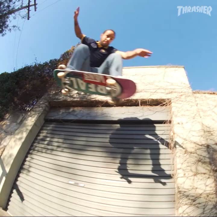 スラッシャーのインスタグラム：「👉🏽 @chimaferguson in @realskateboards ‘From Here to There’ ROUGH CUT 🎬 Now playing on ThrasherMagazine.com 📡」