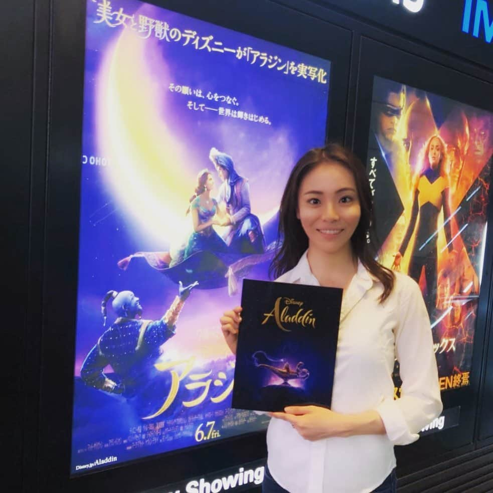 東小雪のインスタグラム：「映画『アラジン』観てきました！ ジャスミンの強さが、本当に最高でした。吹き替え版も劇場で観たい！ #アラジン #映画アラジン #映画 #ディズニー #ディズニー映画 #ミュージカル」