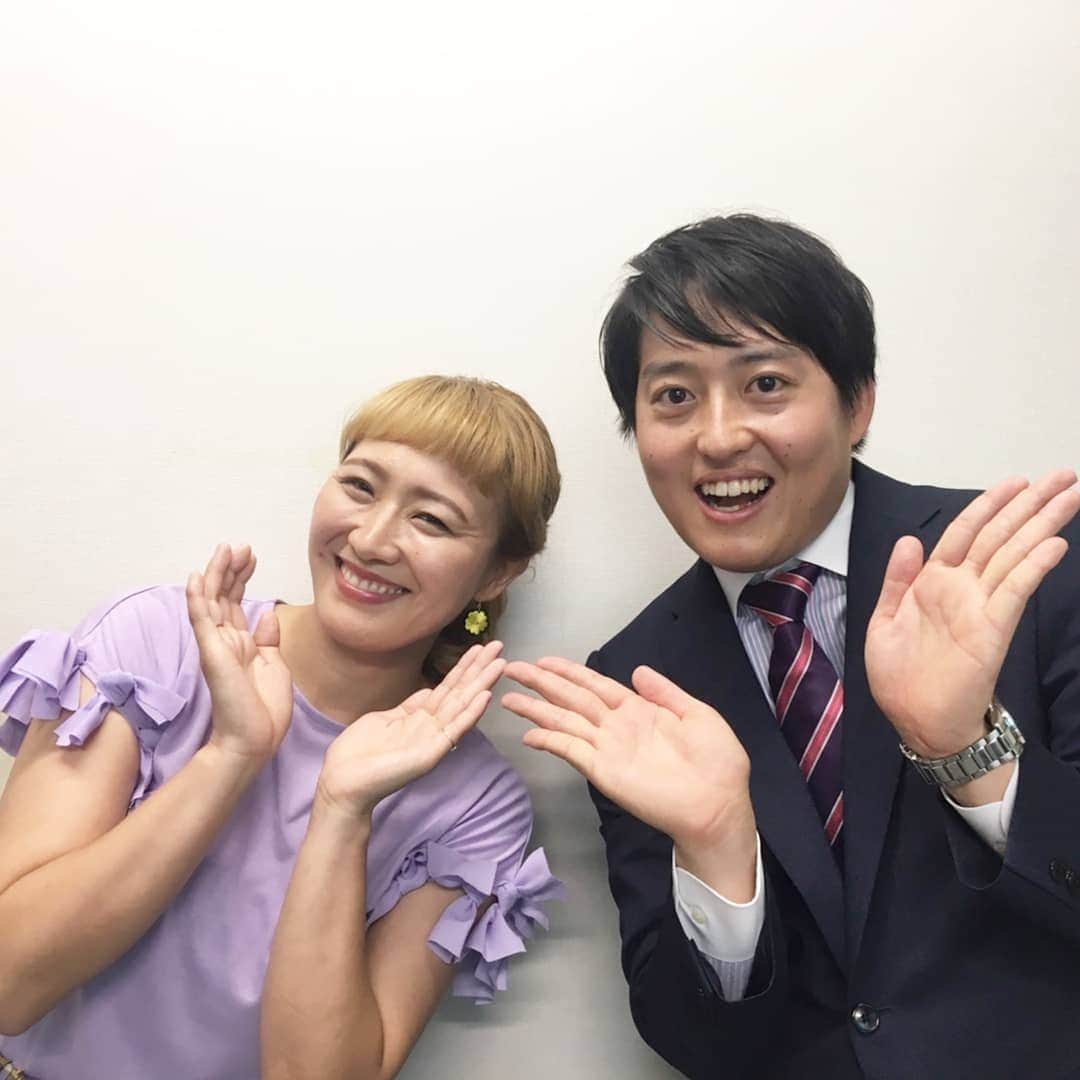 読売テレビ「あさパラ」さんのインスタグラム写真 - (読売テレビ「あさパラ」Instagram)「#あさパラ #丸山桂里奈 #平松翔馬  #本番直後に平松アナが丸山さんに直撃 #若干平松アナ何聞いてんねんと思ったのは私だけ❓❓」6月30日 16時18分 - asapara_ytv