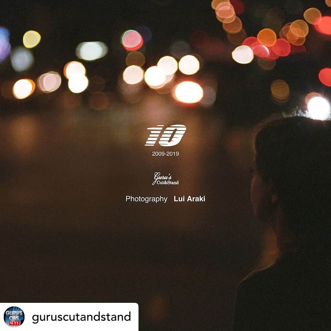 クーピーのインスタグラム：「Posted @withrepost • @guruscutandstand Guru’sCut&Stand 10th postcard Photography by Lui Araki @luiaraki」