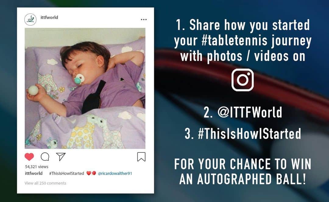 ITTF Worldさんのインスタグラム写真 - (ITTF WorldInstagram)「Happy Social Media Day to all our followers! To celebrate #SMDay, share your story of how your #tabletennis journey began! . ⚠️ Don't forget to tag us @ittfworld and use the hashtag #ThisIsHowIStarted. . 🎁 We'll be rewarding the best post with a special prize! 😃」6月30日 17時01分 - wtt
