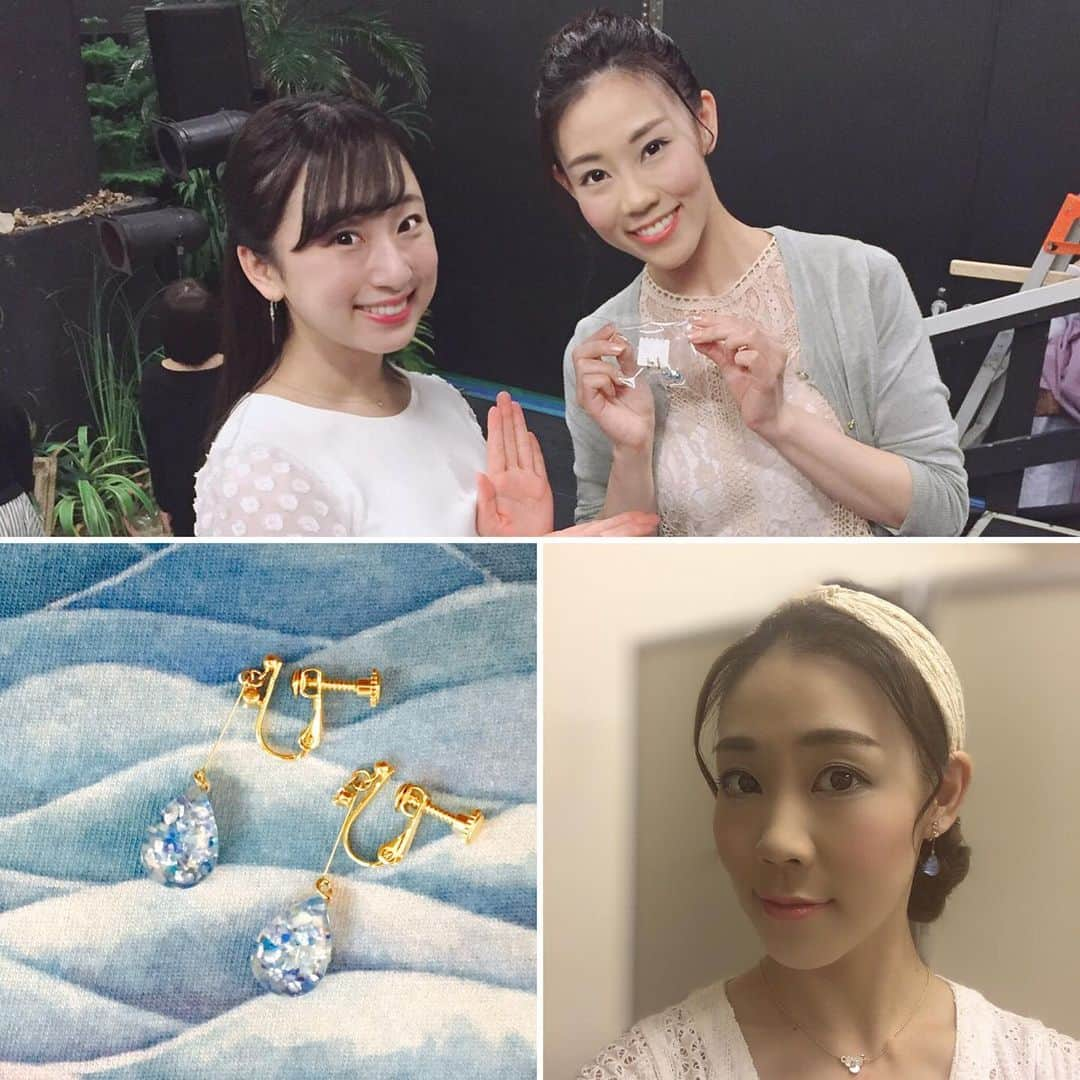 菜那くららさんのインスタグラム写真 - (菜那くららInstagram)「＊﻿ 本日、人魚姫﻿ 千秋楽を迎えます✨🎶﻿ ﻿ ラスト、1回﻿ ヤストミさんが創り出した人魚姫の世界✨﻿ メロディーや歌詞を大切に💗﻿ 舞台を努めたいと思います☺️🍀﻿ ﻿ 観に来て下さった方々パート2🧜‍♀️‼️﻿ ﻿ #桜帆ゆかり #風海恵斗﻿ 2人が可愛いバレッタをプレゼントしてくて🎀﻿ 早速、次の日の公演で着けました‼️﻿ ﻿ #茉玲さやな ちゃん﻿ 宝塚を卒業したばかりのさやなちゃん✨﻿ 可愛くて素直で頑張り屋さんで、﻿ 大好きな下級生です💗﻿ そして、人魚姫の作品のイメージにぴったりな﻿ 素敵なイヤリングをくれました🧜‍♀️﻿ こちらも早速使わせてもらいました✨﻿ ﻿ #十碧れいや﻿ れなちゃんも主演舞台が終わり﻿ 観に来てくれました❤️﻿ ﻿ 退団同期の#紗愛せいら ちゃん﻿ も観に来てくれました‼️﻿ ﻿ #人魚姫 #ノックノックス #千秋楽」6月30日 11時35分 - nana_kurara