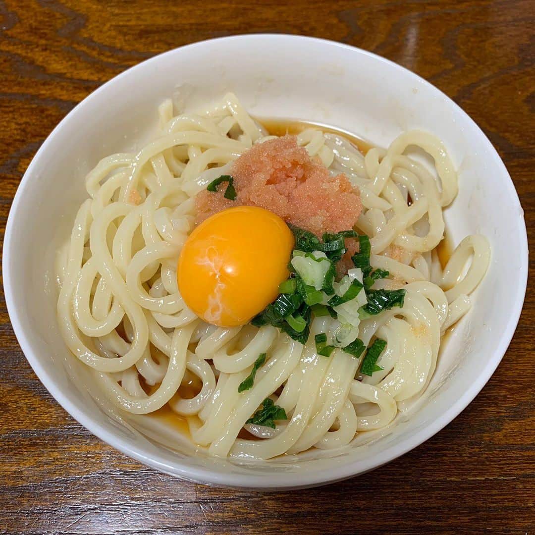 加藤順大さんのインスタグラム写真 - (加藤順大Instagram)「今日のお昼は、いただいたおうどんで明太子釜玉うどんを作りました。 美味しかった！！！！ やまびこうどんさん、すぐ行きますので待っていてくださいね♡ #nobu飯 #お昼」6月30日 11時35分 - nobuhiro1
