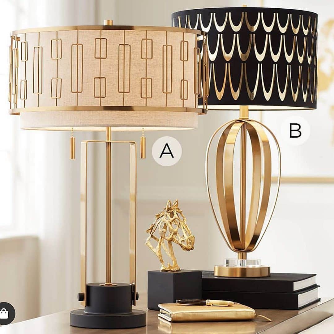 さんのインスタグラム写真 - (Instagram)「A or B? Which lamp are you liking more? Both from @lampsplus !」6月30日 11時51分 - inspire_me_home_decor
