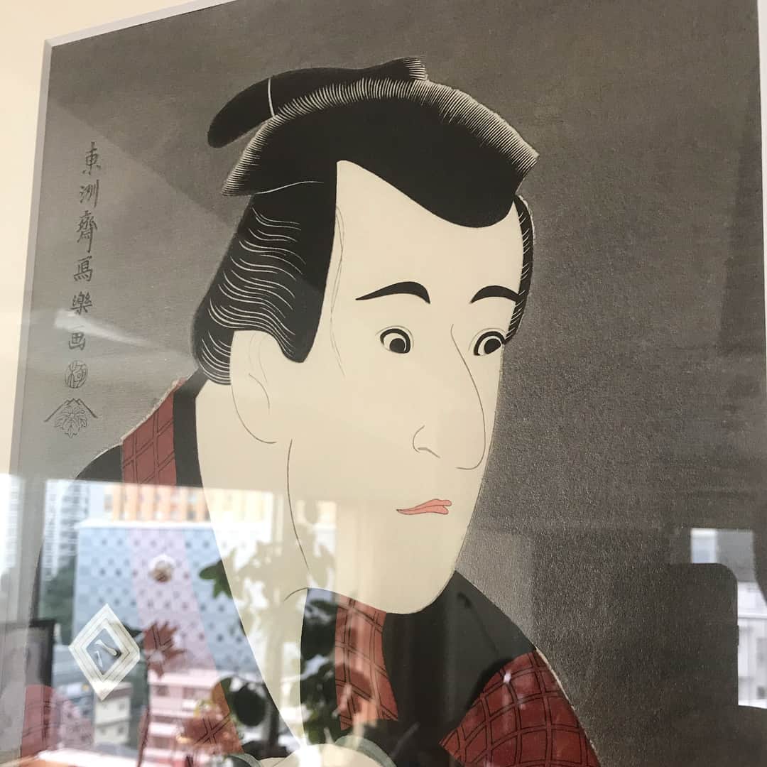 長谷川踏太のインスタグラム：「写楽  三代目市川八百蔵の田辺文蔵」