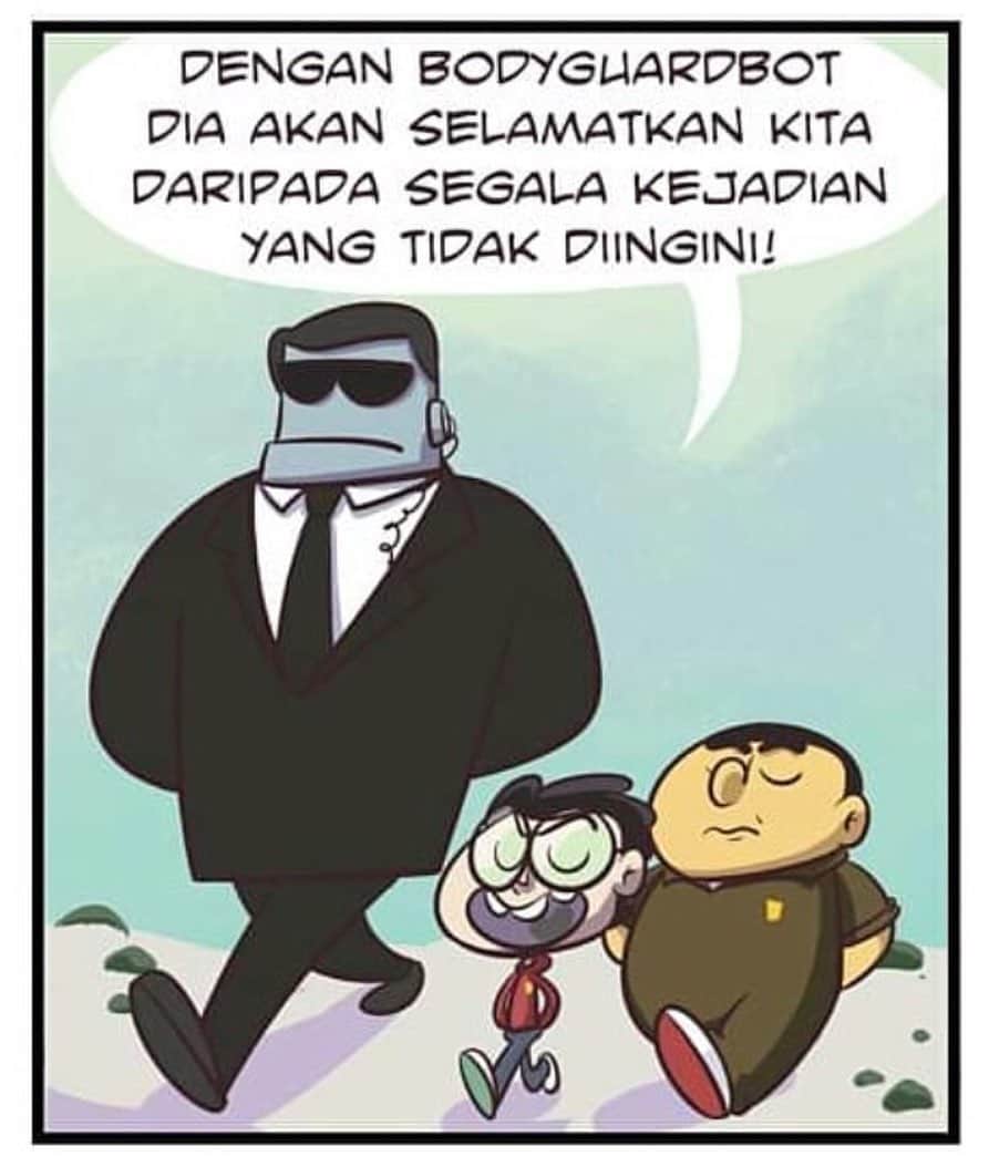 Koleksi Komik Malaysiaさんのインスタグラム写真 - (Koleksi Komik MalaysiaInstagram)「#Repost @penselspana with @get_repost ・・・ Bodyguardbod, si robot pelindung. (feat. Tekabot)  #komikmalaysia #gengkomik #kartun」6月30日 15時39分 - tokkmungg_exclusive