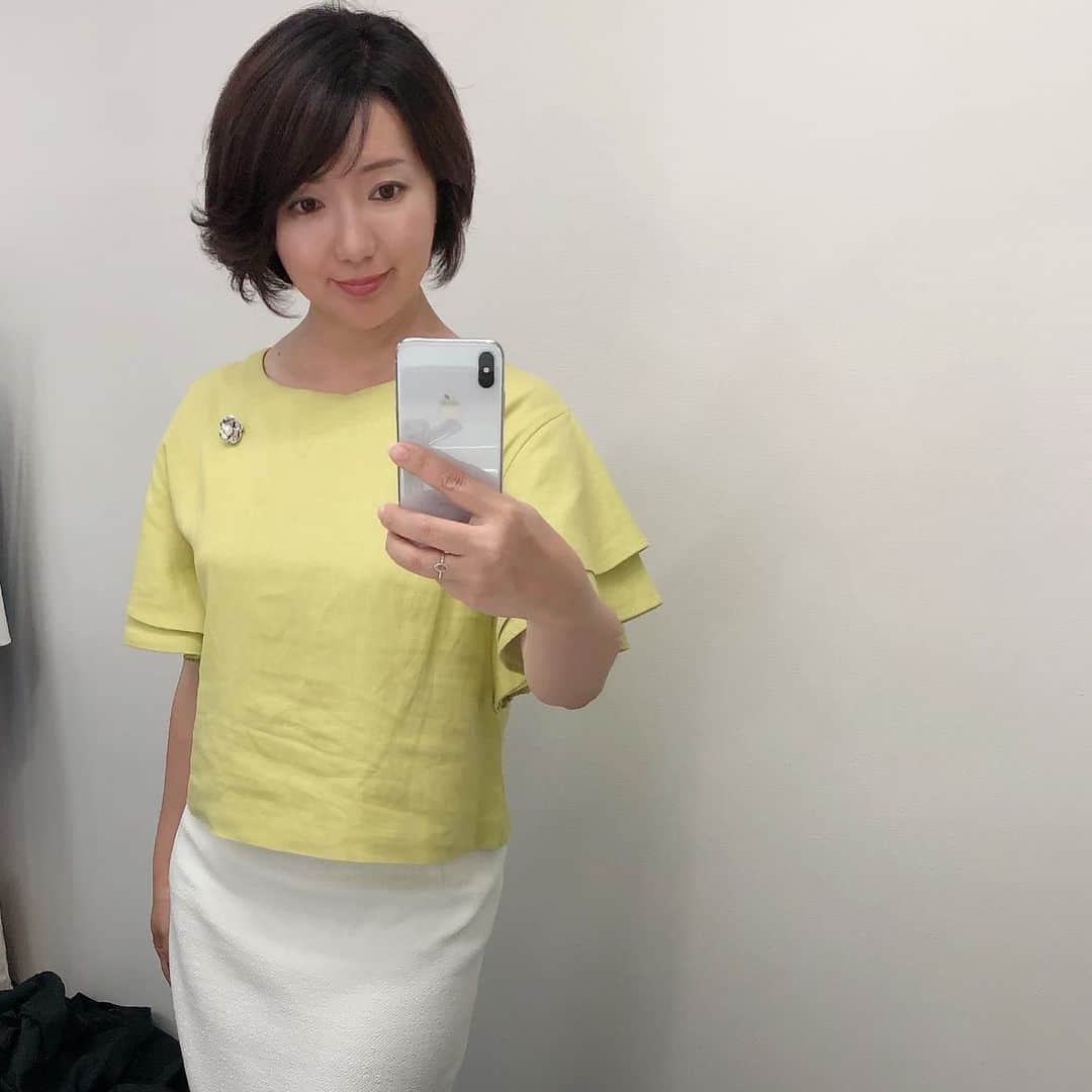 角田華子さんのインスタグラム写真 - (角田華子Instagram)「6月29日 昨日の #福岡ニュースファイルcube  #黄色いトップス でした」6月30日 15時56分 - sumidahanako