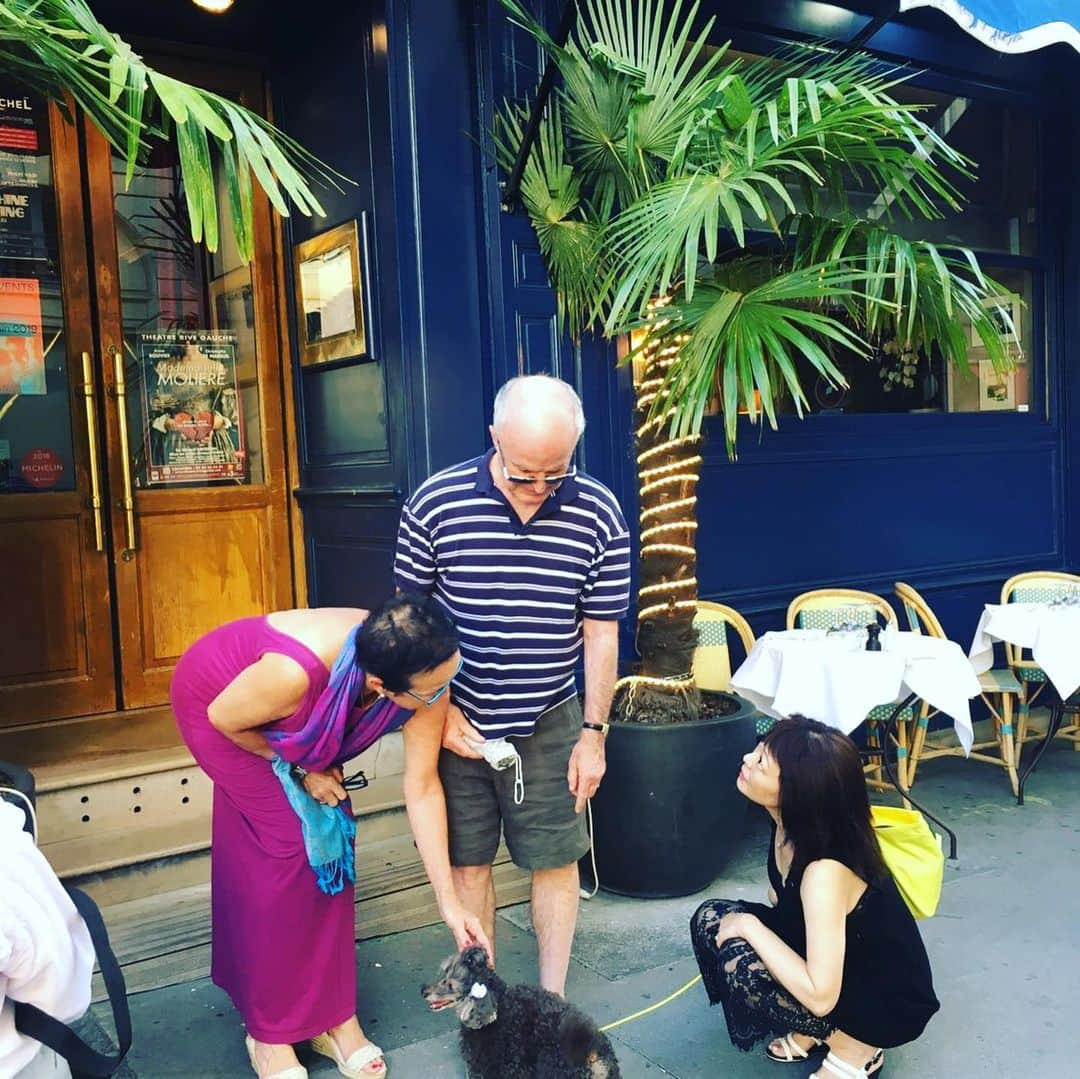 NAOMIさんのインスタグラム写真 - (NAOMIInstagram)「トゥさん parisでも大人気♡  #wanに優しい国France #トゥさん人気者 #Petitcaniche」7月1日 1時46分 - naominakano703