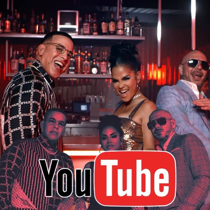 ピットブルのインスタグラム：「Summer just got hotter @daddyyankee and @nattinatasha 🔥🔥🔥Thank you to all the fans! "No Lo Trates" hit 100 million views on YouTube and still on the climb 😉」