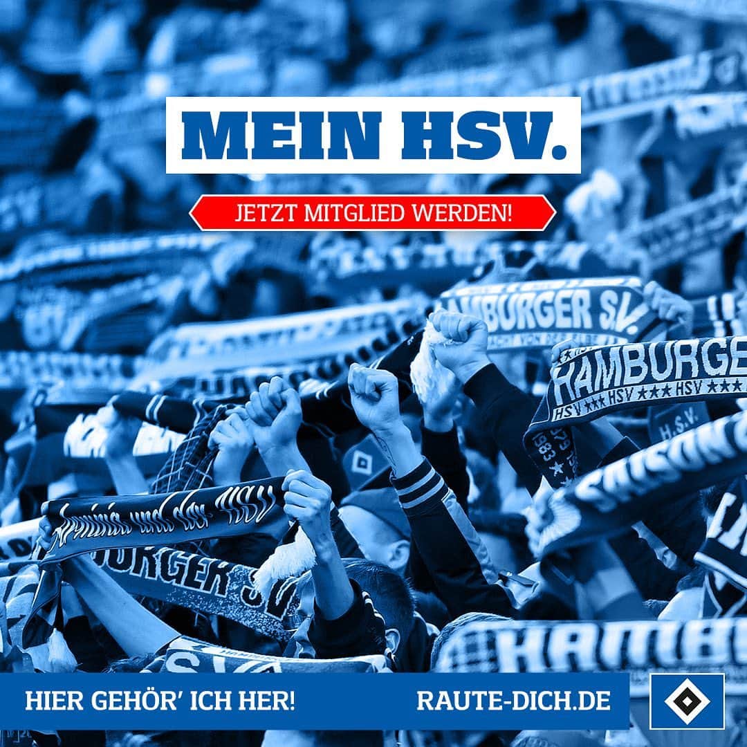 のインスタグラム：「Liebe HSVer,  die Vorfreude auf die kommende Spielzeit unserer Profimannschaft steigt. Sportlich stehen wir vor anspruchsvollen Aufgaben, die wir mit euch im Rücken und mit Hamburg und dem HSV im Herzen meistern werden. Denn: Hier gehören wir her! ⚓🔷 Werdet jetzt Teil unserer HSV-Familie! -> www.raute-dich.de  @hsv_ev @hsv_sc @hsv #nurderhsv」