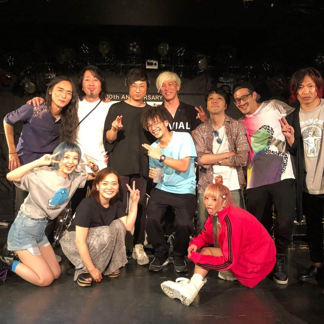 アヒト・イナザワのインスタグラム：「『Transducer TOUR』ファイナルを終えることができました！ 本当にありがとうございました！ #volaandtheorientalmachine」