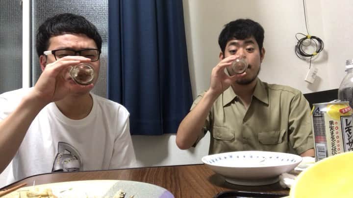 岡下雅典のインスタグラム：「馬と魚と飲んでたら自然とサザエさんっぽくなってたんやけど、どう？」