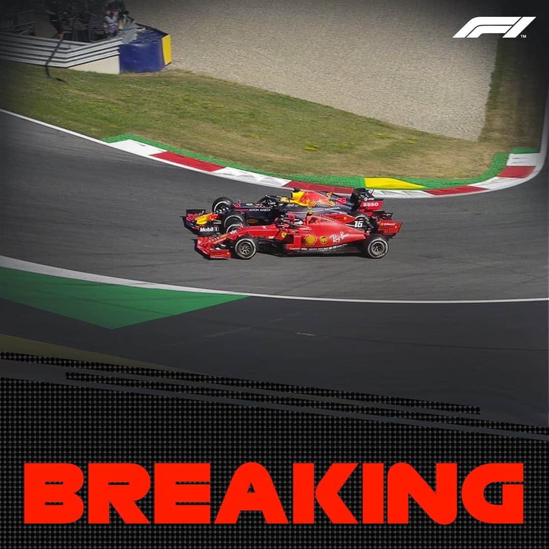 F1さんのインスタグラム写真 - (F1Instagram)「No further action. @maxverstappen1 keeps the win after stewards determine his contact with Charles Leclerc was a racing incident . #Verstappen #AustrianGP #Leclerc #F1 #Formula1」7月1日 2時51分 - f1