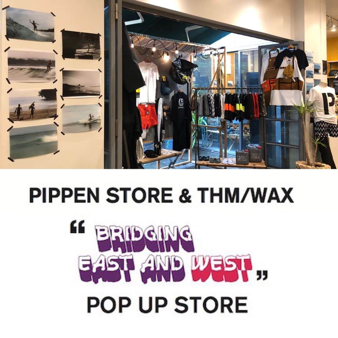 UNBY GENERAL GOODS STOREのインスタグラム：「ローカルズオンリーなんてどうか言わないで！ THMデザイナー樋口さんがつくってくださった合い言葉 ”BRIDGING EAST and WEST”（東と西のかけはし）を胸に、秋からUNBYにてお取り扱いがはじまるブランド “WAX @wax__official と ”PIPPEN SUPPLY @pippenstore ” ”UNBY GENERAL GOODS STORE”のトリプルネームTシャツも数量限定です！」