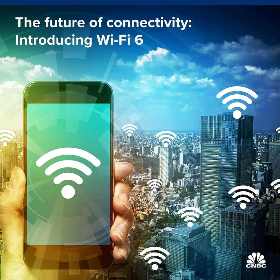 CNBCさんのインスタグラム写真 - (CNBCInstagram)「Get ready for the next generation of high-speed internet. ⁠ ⁠ You've probably heard about 5G,  but that's just half of the picture.  The future for homes, business and many public places will be using a different technological innovation: Wi-Fi 6.⁠ ⁠ The new internet technology will be a huge speed boost to the existing Wi-Fi and it will allow users to access the internet in congested areas without compromising the battery life of their devices.⁠ ⁠ Everything you need to know about this faster internet tech is at the link in our bio.⁠ *⁠ *⁠ *⁠ *⁠ *⁠ *⁠ *⁠ *⁠ #wifi6 #internet #wifi #connectivity #highspeedinternet #online #streaming #tech #technology #new #future #innovation #cnbc #cnbctech ⁠」6月30日 18時59分 - cnbc