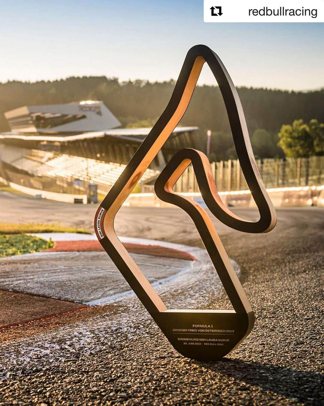 F1さんのインスタグラム写真 - (F1Instagram)「Turn 1 at the Red Bull Ring is now the Niki Lauda Kurve ❤️ . #Repost #Regram @redbullracing ・・・ #ForNiki #DankeNiki #AustrianGP #F1 #Formula1 #NikiLauda」6月30日 19時08分 - f1