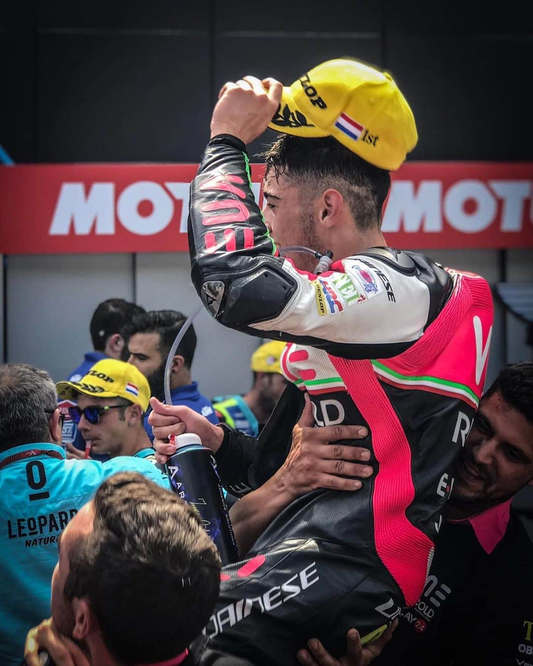 MotoGPさんのインスタグラム写真 - (MotoGPInstagram)「That makes ✌️ victories for @tony_arbolino 🏆🏆 // Swipe left ⬅️ for pics of the #DutchGP podium boys in parc fermé 📸 #Moto3 #MotoGP #Motorcycle #Racing #Motorsport」6月30日 19時13分 - motogp