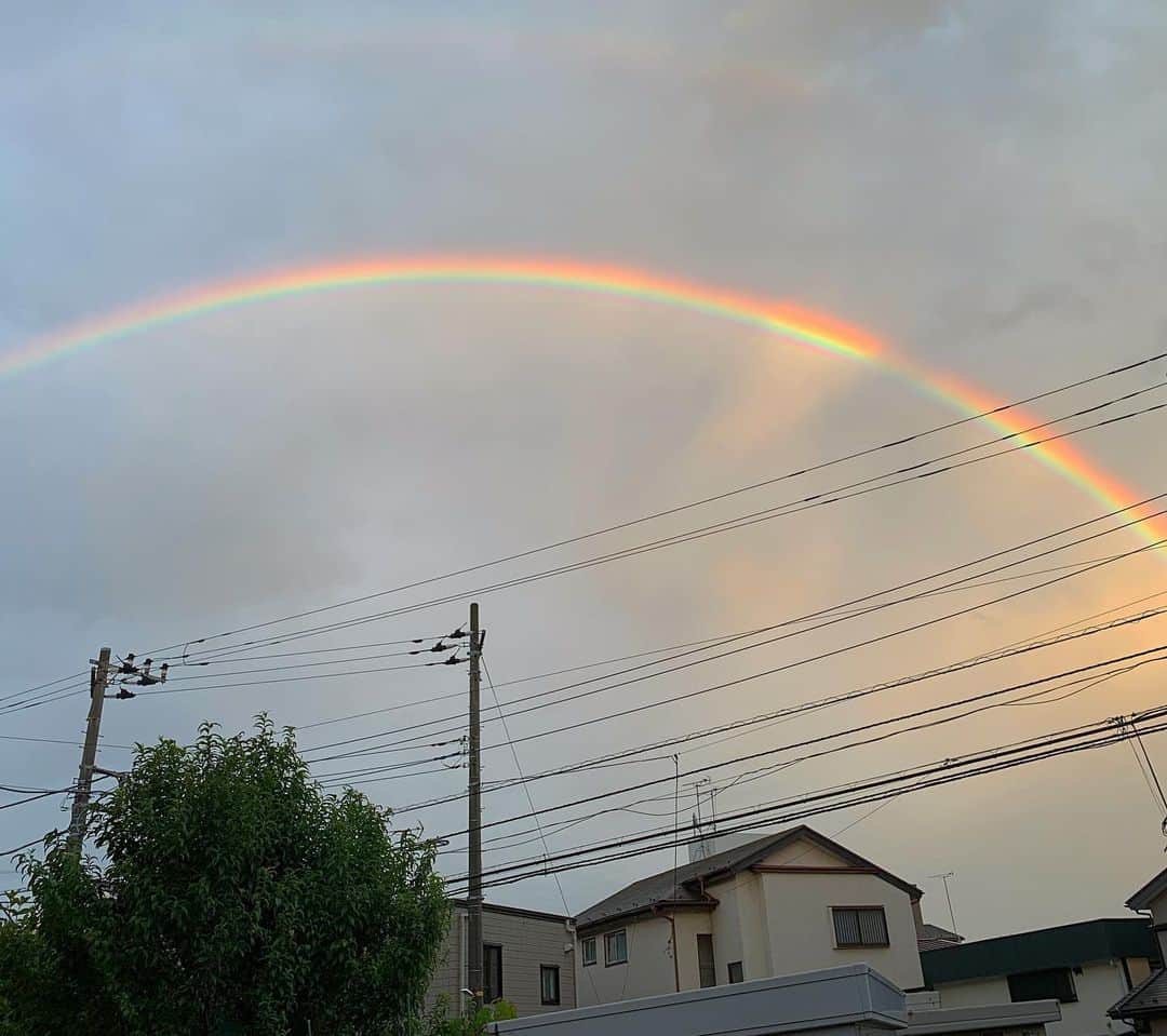 大貫勇輔さんのインスタグラム写真 - (大貫勇輔Instagram)「虹ー🌈✨❤️🌈 年甲斐もなくめちゃくちゃはしゃいでしまった💦笑 #rainbow」6月30日 19時39分 - yusukeonuki_official