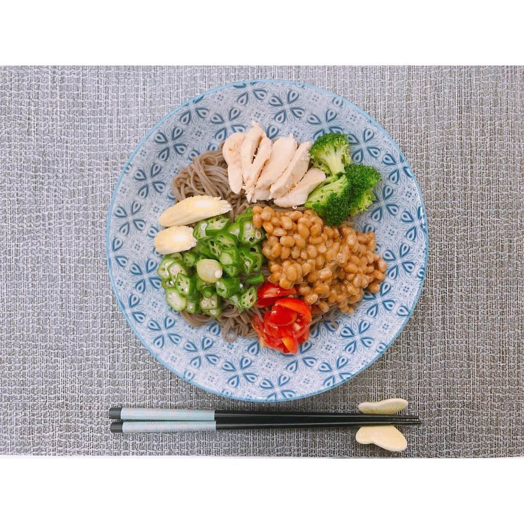 千田愛紗さんのインスタグラム写真 - (千田愛紗Instagram)「黏黏納豆蕎麥麵 #愛紗廚房」6月30日 20時34分 - aisa1108