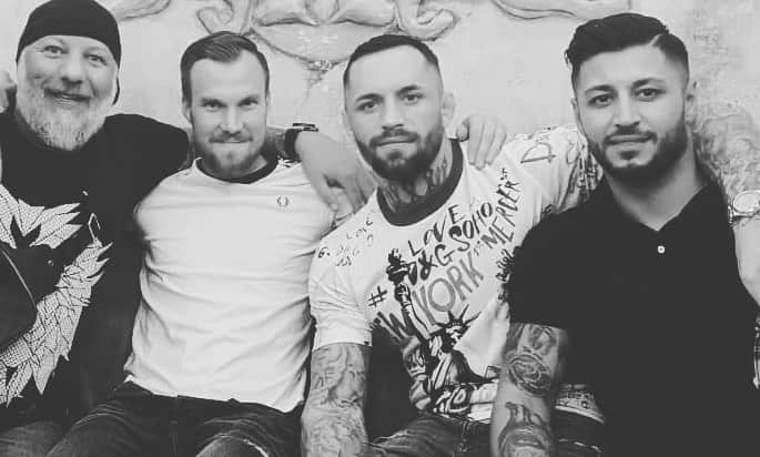 ケヴィン・グロスクロイツのインスタグラム：「Team 💯🤘👊💪 @adam.rupert.39142 @christianeckerlin」