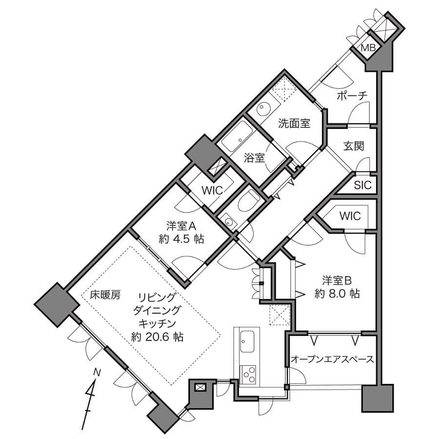 カウカモ ｜『一点もの』の住まいに出会おうさんのインスタグラム写真 - (カウカモ ｜『一点もの』の住まいに出会おうInstagram)「『絵本の国から』 もし、公園の隣に佇むお城のような家に住んだら。朝は窓を開けて、小鳥にごあいさつ。愛犬とお散歩をしながら、るんるんスキップ。休日はパパとママとウッドデッキでブランチ。車で出かけるのが、みんなのお楽しみ。カラフルなLDKはハッピーの源。やっぱり私は、絵本の主人公。 . 千歳船橋駅 / 2LDK / 82.08㎡ . --------------- ▶︎バーチャル内見ができるカモ？この物件の詳細はストーリーズ、またはプロフィールのリンクから【 絵本の国から 】をチェック！→@cowcamo --------------- . #cowcamo #カウカモ . #住まいづくり#間取り#間取り図#リビング#ダイニング#キッチン#リノベ#リノベーション#リノベーションマンション#中古マンション#マンション暮らし#ライフスタイル#シンプルライフ#インテリア#インテリアデザイン#インテリアコーディネート#インテリア雑貨#インテリア好きな人と繋がりたい#物件探し#内装 #明るいリビング#広いリビング#リビングダイニング#リビングインテリア#ダイニングインテリア#キッチンインテリア#愛外インテリアに憧れる#モダンインテリア」6月30日 20時59分 - cowcamo