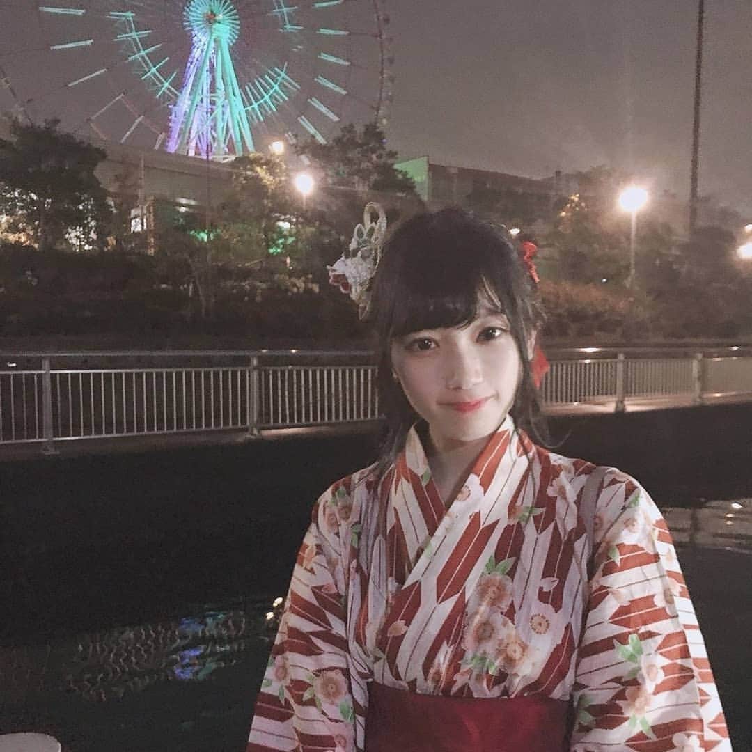 篠原葵さんのインスタグラム写真 - (篠原葵Instagram)「屋形船！楽しかった 浴衣着たよ👘」6月30日 21時41分 - aoi___shinohara