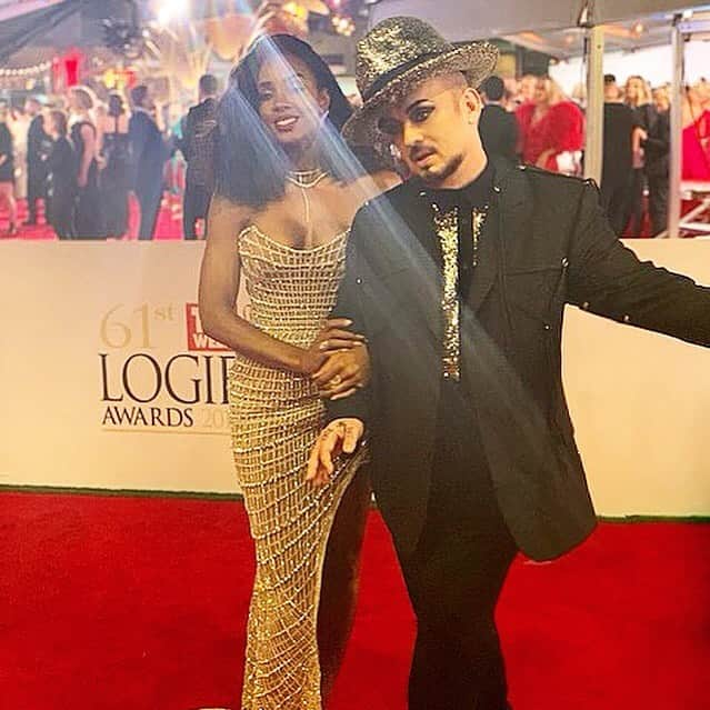 ボーイ・ジョージさんのインスタグラム写真 - (ボーイ・ジョージInstagram)「#Logies. #kellyrowland #boygeorge #Australia @kellyrowland」6月30日 22時51分 - boygeorgeofficial