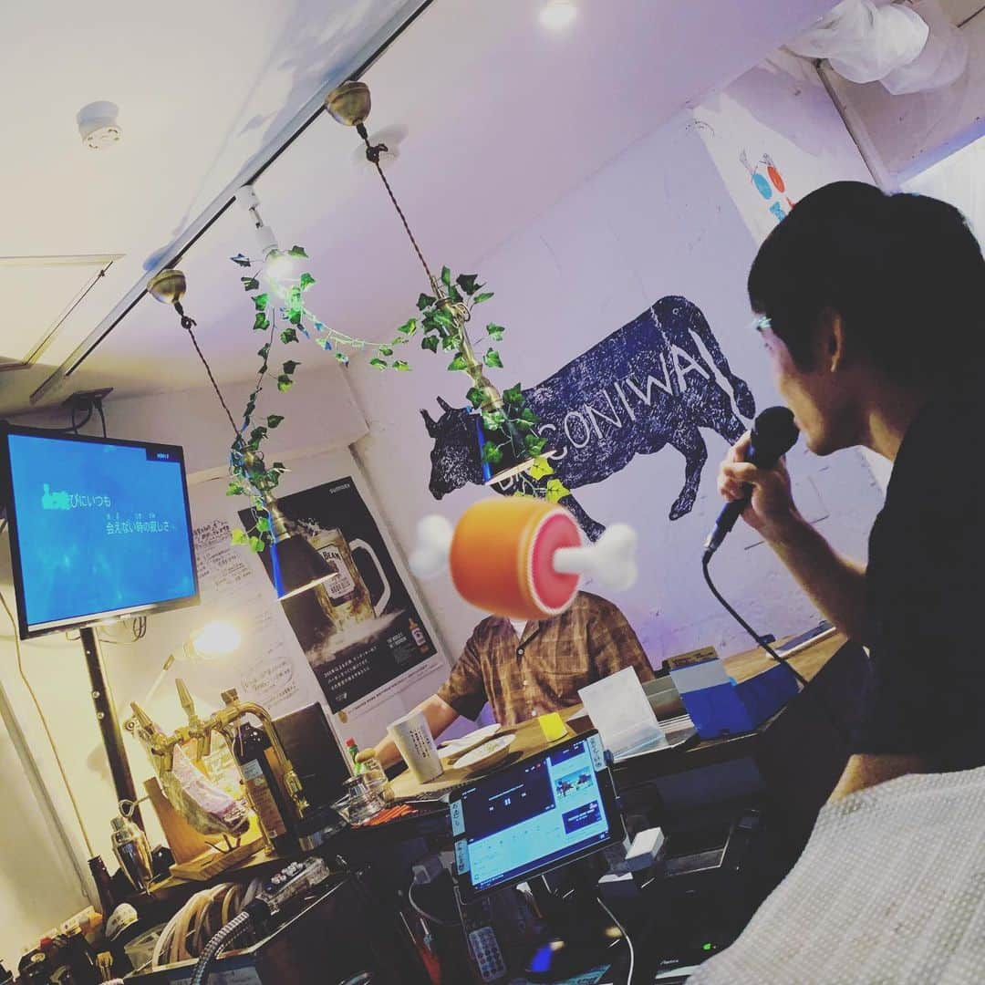 石田政博さんのインスタグラム写真 - (石田政博Instagram)「あれっ？BALCONIWAでカラオケ？  笑」6月30日 23時04分 - markunv