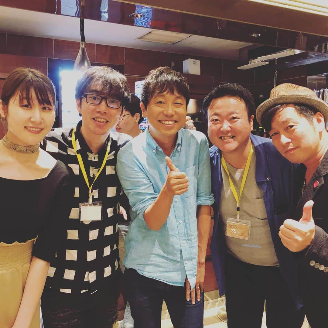 黒沢薫さんのインスタグラム写真 - (黒沢薫Instagram)「SCS35周年パーティー。二次会にかれんも来てくれて、薫感激。 #today #party #music #soul #rb #singer #lovelife #instagood #instamania #リトグリ  #かれん #おっくん #北山陽一 #黒沢薫 #もう1人はSCSの後輩」6月30日 23時12分 - kaorukurosawa_lovelife