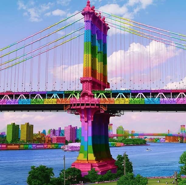 アンクラインさんのインスタグラム写真 - (アンクラインInstagram)「It takes every color to make a rainbow. Celebrating #PRIDE today and EVERY day! Via @space.ram #pridemonth #loveislove #lovewins #nyc」7月1日 0時01分 - annekleinofficial