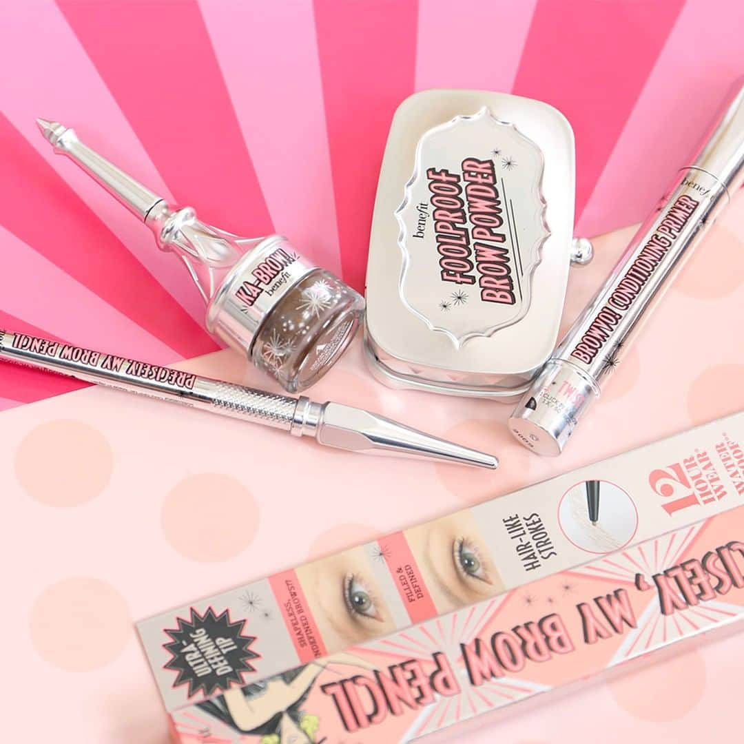 Benefit Cosmetics UKさんのインスタグラム写真 - (Benefit Cosmetics UKInstagram)「Good brows are life! 😉 What's your favourite Bene-brow product? Tell us in the comments! #benefit #beauty #benefitbrows #kabrow #brows #preciselymybrow #foolproofbrowpowder #browvo . . . 📷 Image Description: Benefit Brow products layed out on a pink background」7月1日 1時01分 - benefitcosmeticsuk