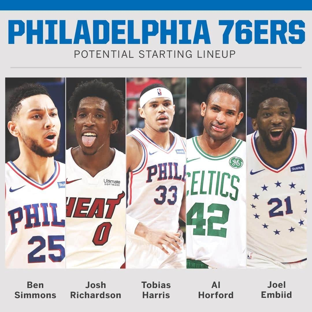 スポーツセンターさんのインスタグラム写真 - (スポーツセンターInstagram)「The new-look 76ers 👀」7月1日 11時00分 - sportscenter