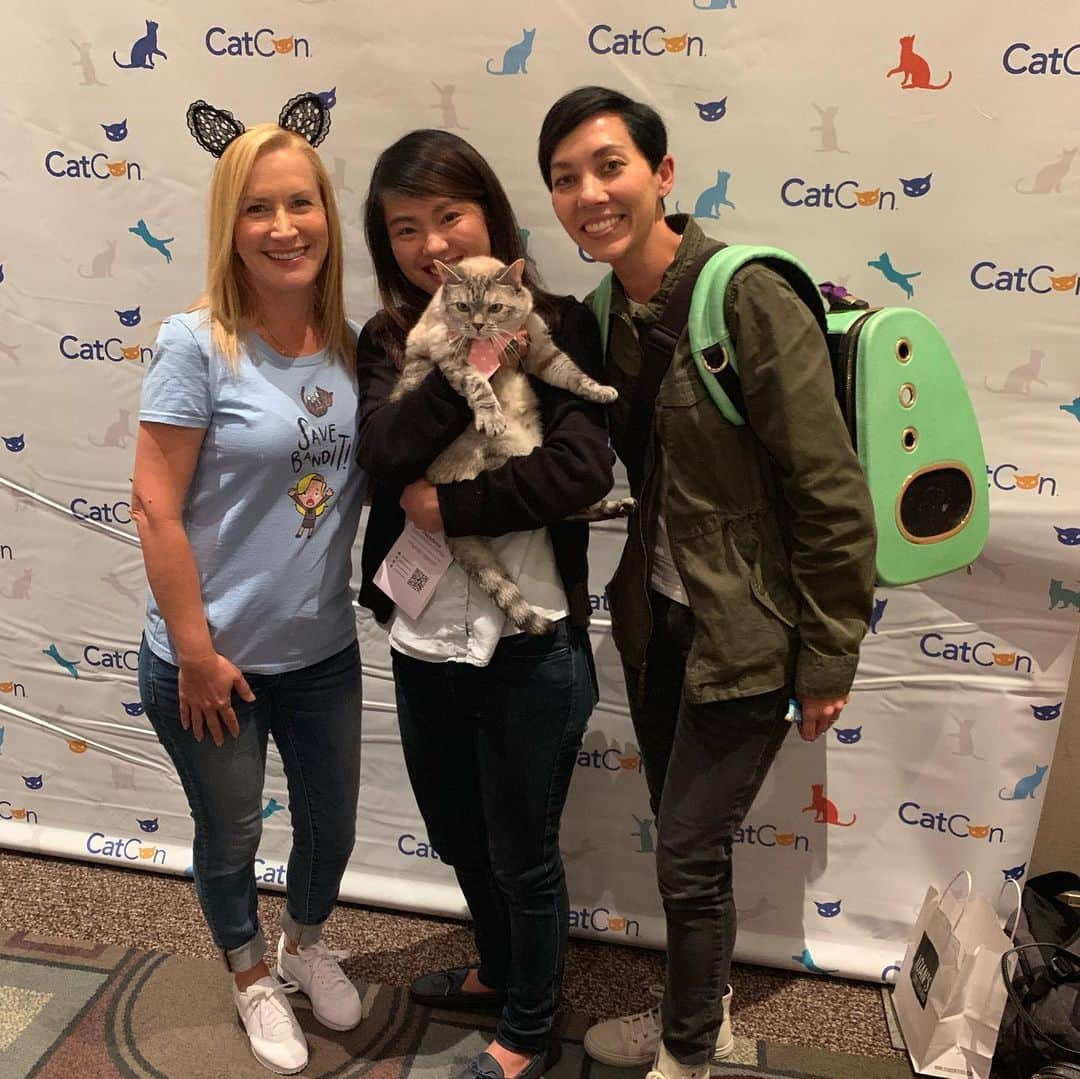 nala_catさんのインスタグラム写真 - (nala_catInstagram)「Swipe⬅️ It was a pleasure meeting everyone  at @catconworldwide this weekend! @merrelltwins @vanessamerrell @veronicamerrell @angelakinsey @ricardo @aaronsanimals @pudgethecat」7月1日 11時25分 - nala_cat