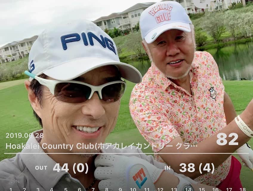 黒田アーサーさんのインスタグラム写真 - (黒田アーサーInstagram)「ホノルルで1番新しいゴルフコース⛳️ホアカレイCC！ここは本当に綺麗で難しいコースです😊でも何回でもプレイしたくなるんですよねー😉👍この日はベストハーフ38！嬉しい！😂そしてなんと偶然にも、河原会長ご夫妻が後ろの組みでラウンド！河原会長は名古屋の和合で元クラチャン🏆❗️奥様の和子さんもとてもお上手なんです❣️最後の3ホールだけど一緒にプレイ出来ました💕😊#golf #hawaii #honolulu #hoakaleicountryclub #ping #g410 #i500 #pinggolfwear #iomicsunglas #forsalinkgolfglove #bandel #ピンゴルフジャパン #pumagolfshoes #kurodaarthur #相馬社長##河原会長ご夫妻#黒田アーサー  #배우 #쿠로다아사#일본배우#골프 #핑골프」7月1日 6時40分 - kuroda_arthur