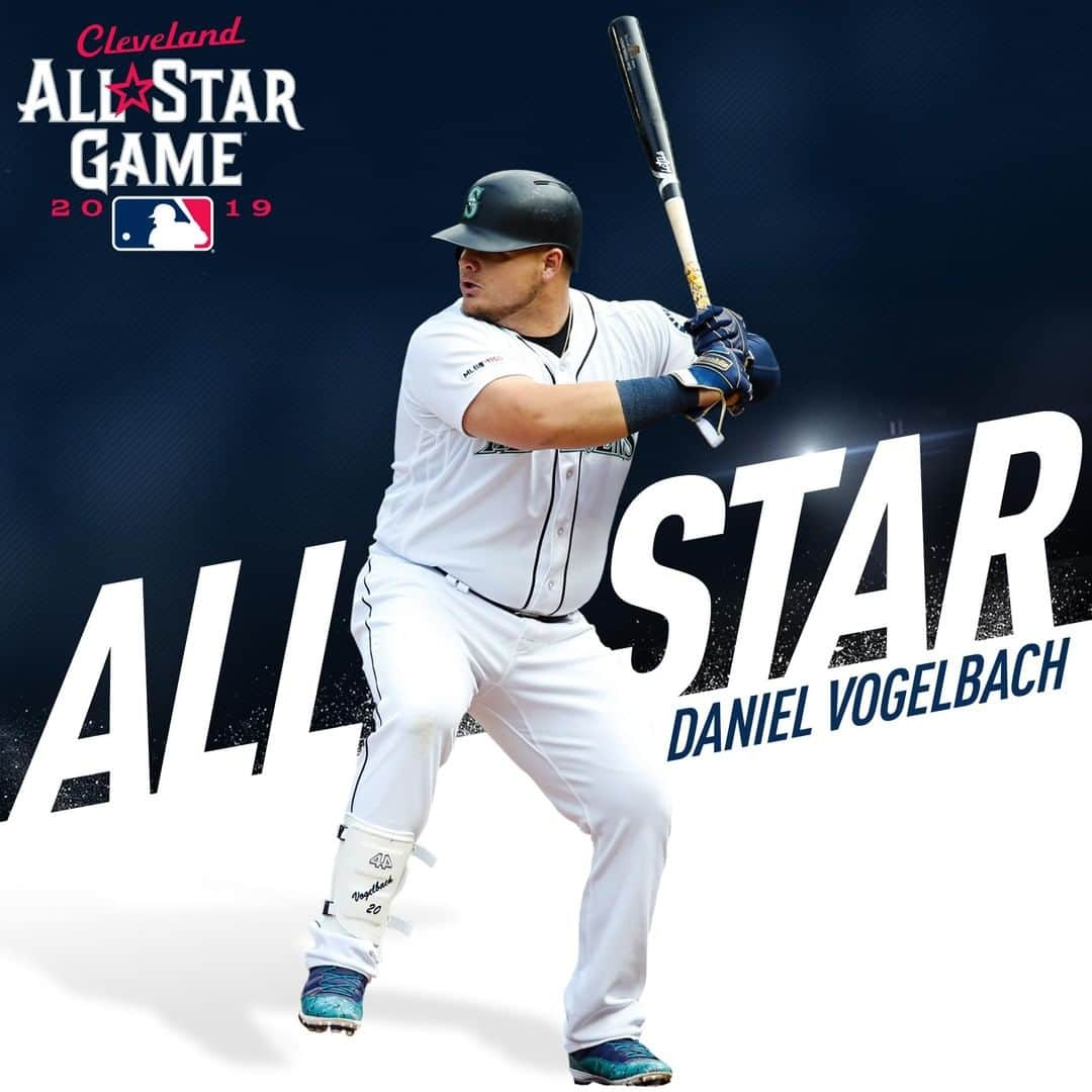 シアトル・マリナーズさんのインスタグラム写真 - (シアトル・マリナーズInstagram)「⭐ VOGEY'S IN! ⭐  @DanielVogelbach is officially headed to his first All-Star Game.」7月1日 6時46分 - mariners