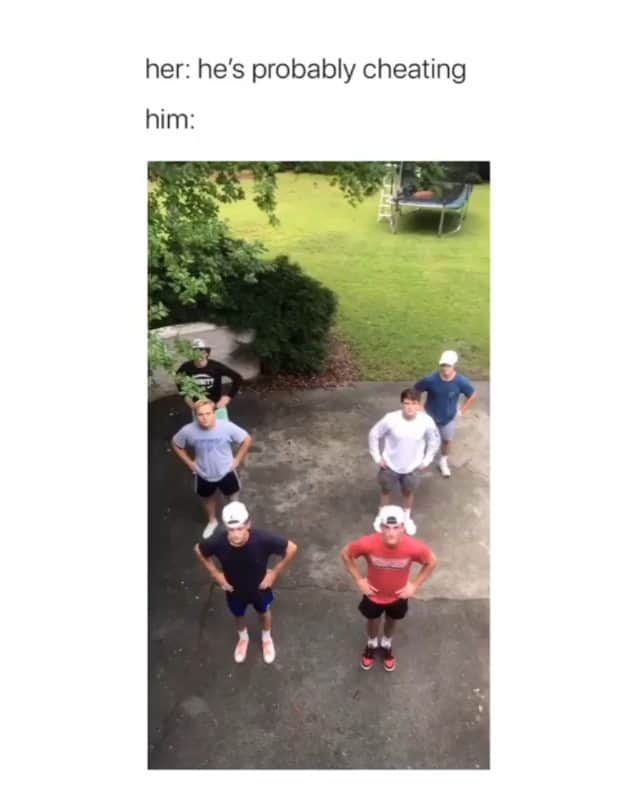 Funny Postsのインスタグラム：「••••••••••• 😂 What guys do on Saturday nights... 💬 Video by: @walkerpayne12 & @wade.h.w 🎥 Double tap for more videos!」