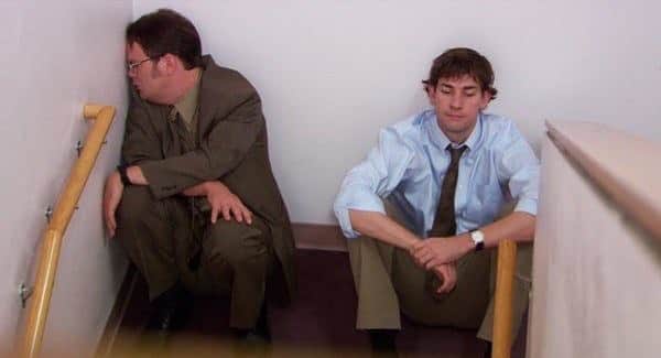 E! Onlineさんのインスタグラム写真 - (E! OnlineInstagram)「Ever since we found out #TheOffice was leaving Netflix, we've been feeling like Dwight in this photo: Dead inside. Link in bio for why you only have a year and a half left to watch, what this means for Netflix and all the shows that are coming and going. (📷: NBC)」7月1日 7時03分 - enews