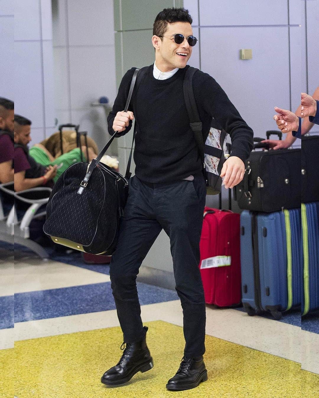 Just Jaredさんのインスタグラム写真 - (Just JaredInstagram)「@ramimalek is a well-dressed traveler while arriving at JFK Airport! #RamiMalek Photo: Backgrid」7月1日 12時36分 - justjared