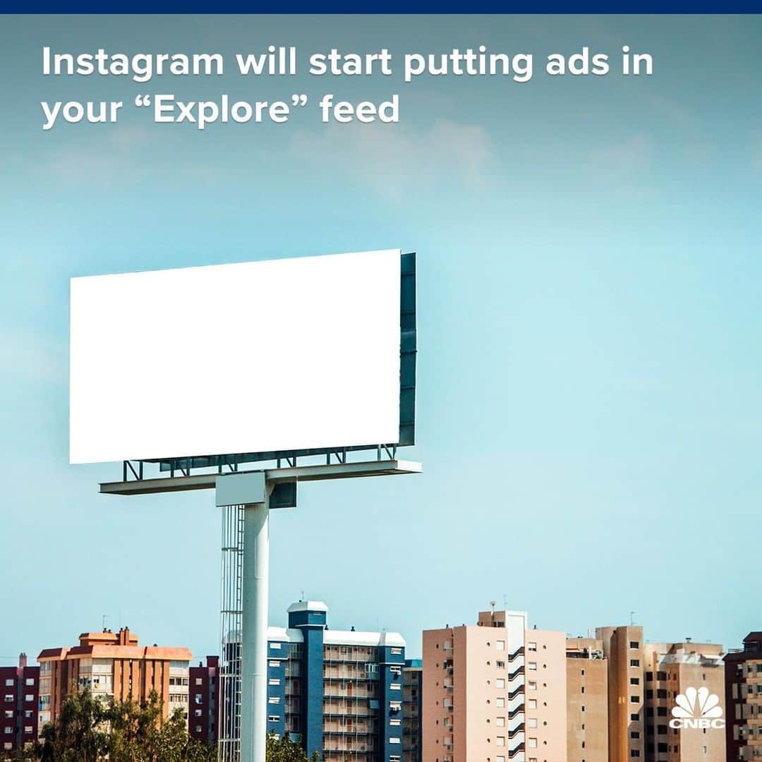 CNBCさんのインスタグラム写真 - (CNBCInstagram)「You read that correctly. 👀⁠ ⁠ Ads will start to surface in the "Explore" section of your Instagram app. The changes will be introduced over the next few months.⁠ ⁠ It’s another way for Instagram to let brands get in front of potential customers. ⁠ ⁠ The company said more than half of accounts on Instagram use “Explore” every month. Do you?  Drop a comment below and let us know if you've seen an ad in your "Explore" feed lately. ⁠ ⁠ Hit the link in our bio if you're curious about how IG's new ad products will impact the platform. ⁠ *⁠ *⁠ *⁠ *⁠ *⁠ *⁠ *#instagram #ig #new #product #ads #advertising #marketing  #socialmediamarketing #digitalmarketing  #contentmarketing #socialmediatips #onlinemarketing #facebook #new #cnbctech #cnbc」7月1日 7時10分 - cnbc