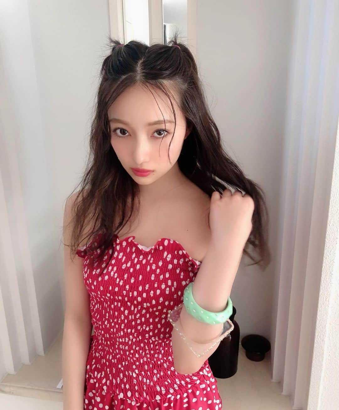 村瀬紗英さんのインスタグラム写真 - (村瀬紗英Instagram)「#dailylook なつ、、、🍉🍧🌻 #71 #summer . 下半期最初のお仕事 行ってきます☺︎❤︎」7月1日 8時08分 - saepiiii.m