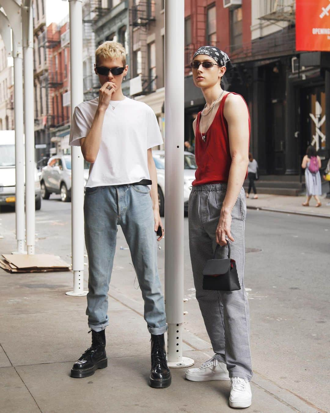 Droptokyoさんのインスタグラム写真 - (DroptokyoInstagram)「NEW YORK STREET STYLE @drop_newyork  Name: @bhalenciaga @austinbralynski  #streetstyle#newyork#nyfw#street#streetfashion#streetphoto#NewYorkCity#NewYork#model#nyfw2019#style#fashionable#ootd#streetstyle#outfit#fashionista#ny#fashion#instafashion#streetwear#model#stylish#photomodel Photography: @keimons」7月1日 8時26分 - drop_tokyo