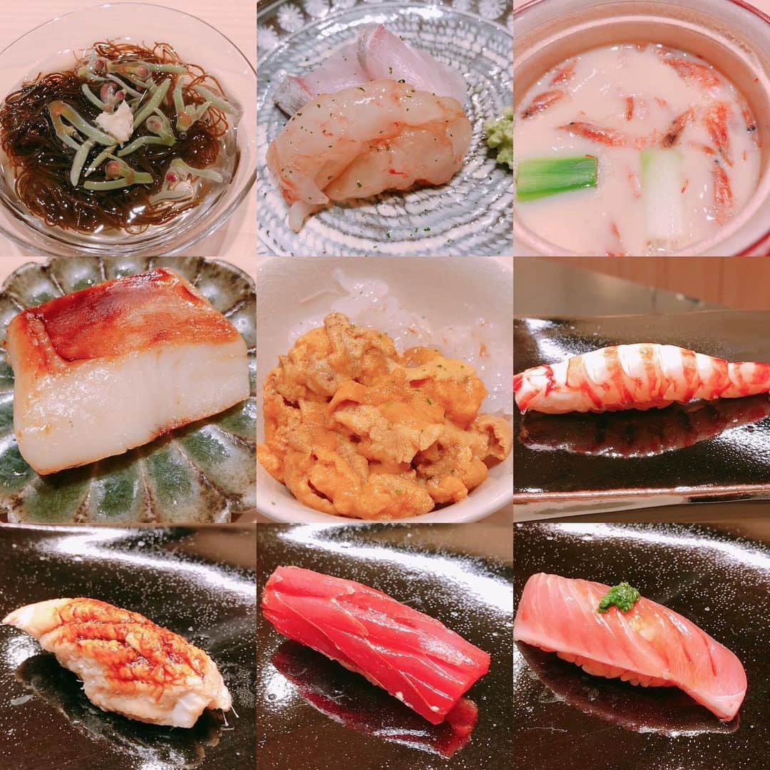 のインスタグラム：「いつ行っても裏切らない味。おつまみも握りも、バランス最高です。優しい赤酢のシャリ、大好きです。また、行きます！  #寿司  #大阪北区天神橋  #とよなが  #隠れ家  #sushi  #foodstagram」
